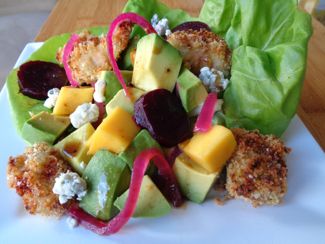 Avocado Salad w Avocado Chicken Croutons